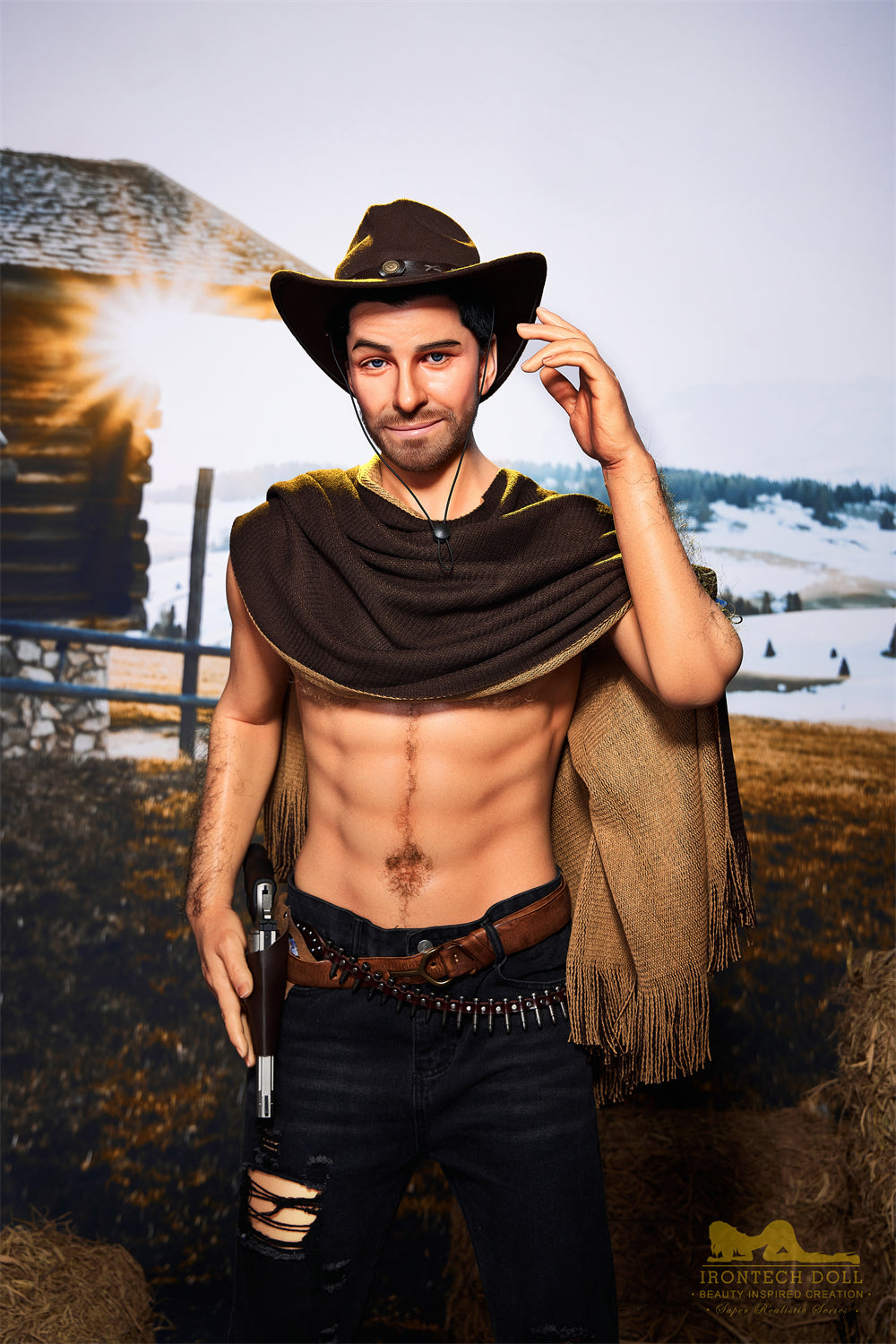 Allen 170cm Western Cowboy Male Sex Doll - Irontech Doll