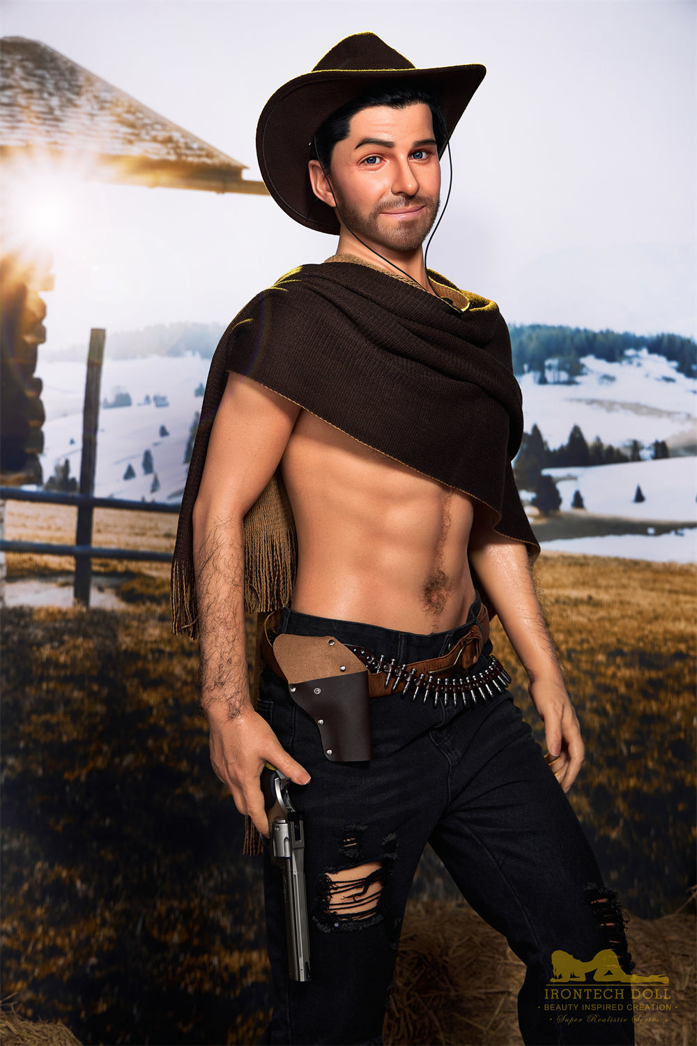 Allen 170cm Western Cowboy Male Sex Doll - Irontech Doll