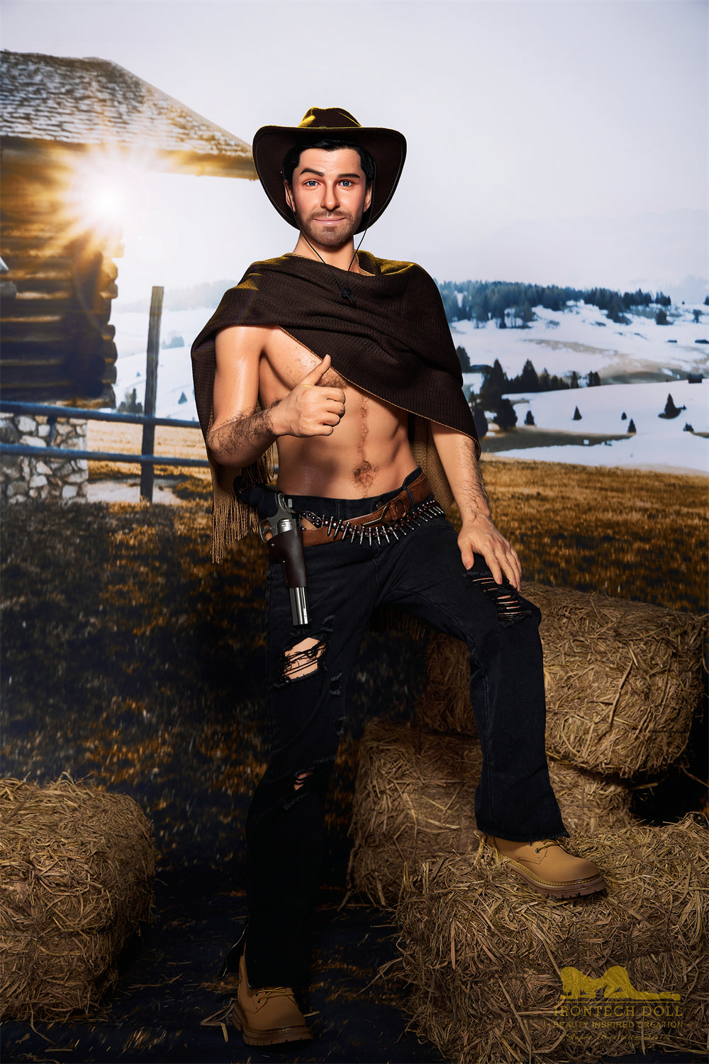 Allen 170cm Western Cowboy Male Sex Doll - Irontech Doll