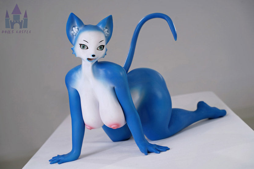 Blue Mini Sex Doll Fox Fenrya 60cm