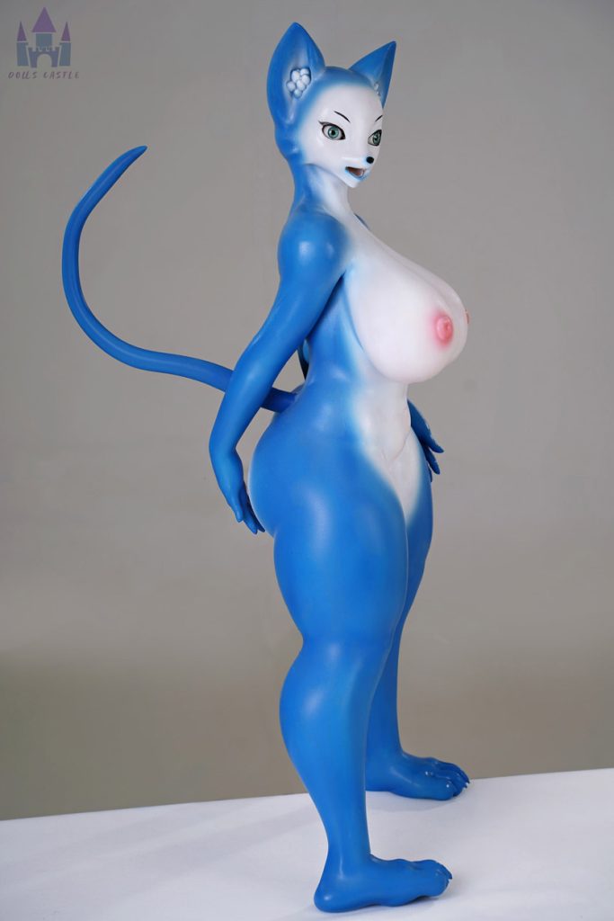 Blue Mini Sex Doll Fox Fenrya 60cm
