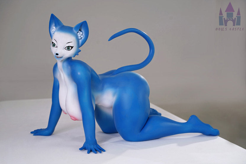 Blue Mini Sex Doll Fox Fenrya 60cm
