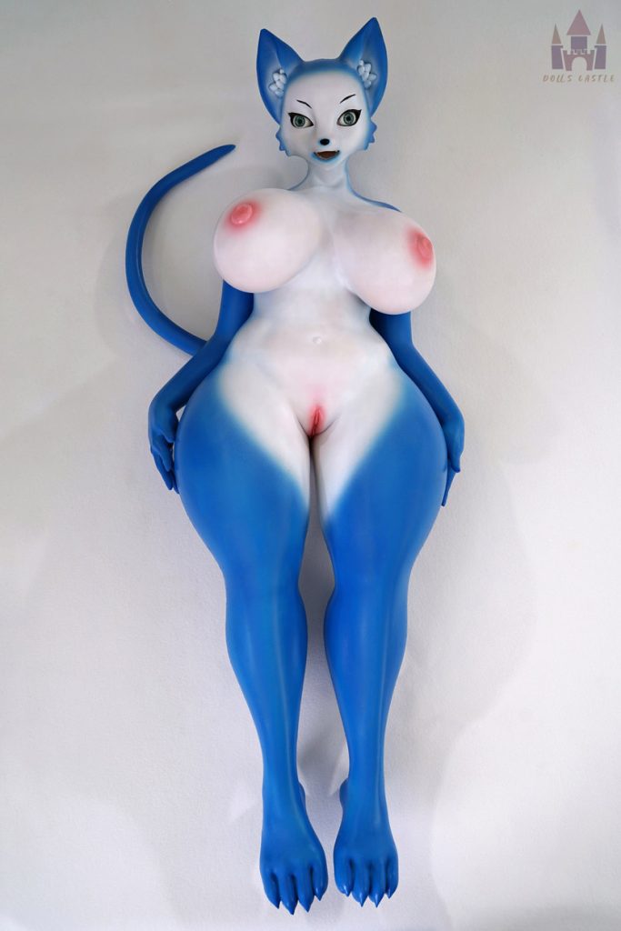 Blue Mini Sex Doll Fox Fenrya 60cm