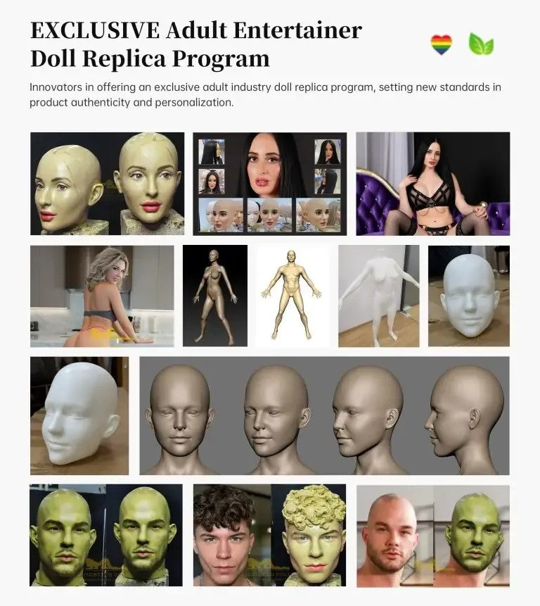 Custom Sex Doll Head: Silicone Sculpture & Mould Building