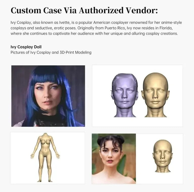 Custom Sex Doll Head: Silicone Sculpture & Mould Building