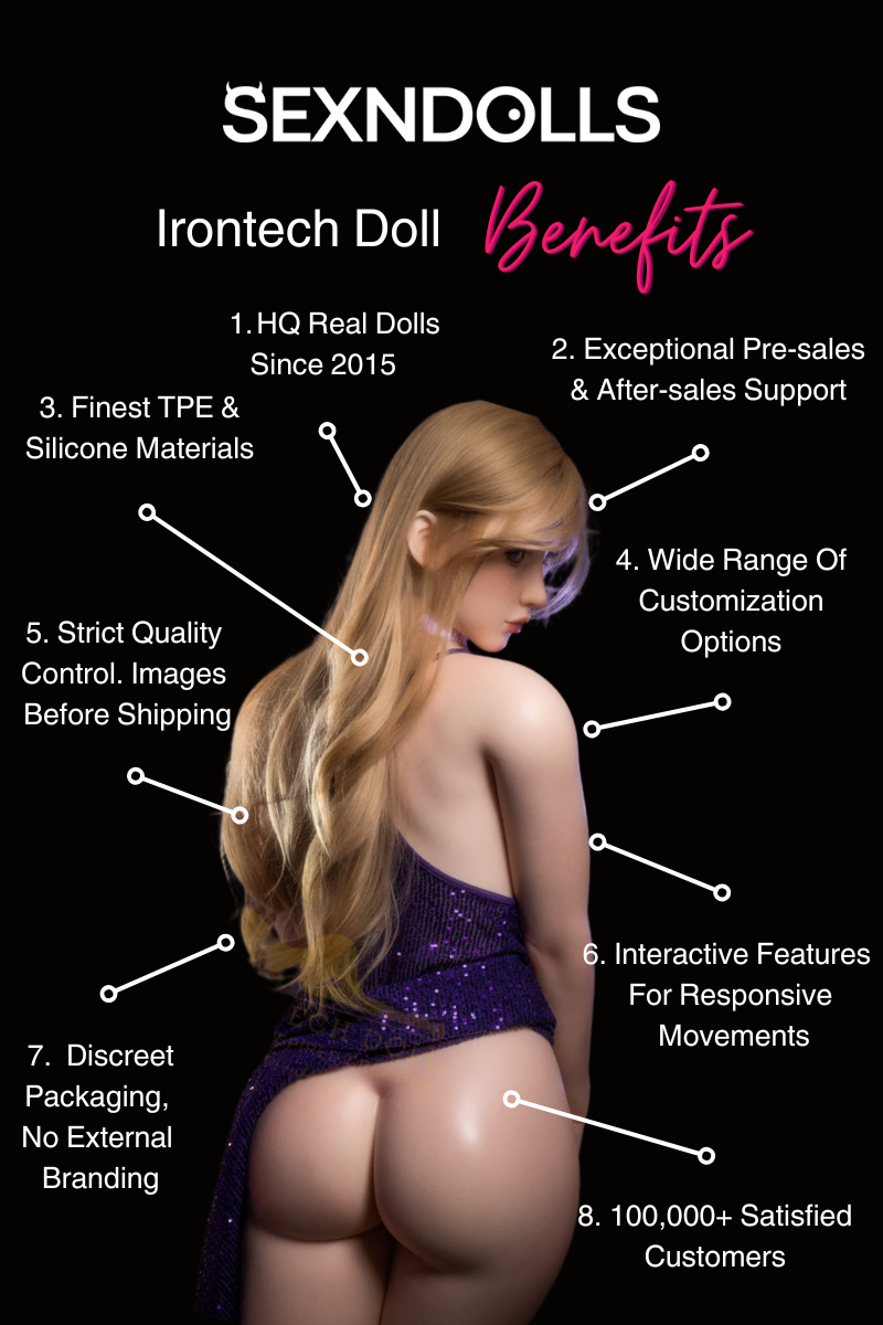 Elisia Small Young Sex Doll Blonde 162cm (A-Cup) - Irontech Doll