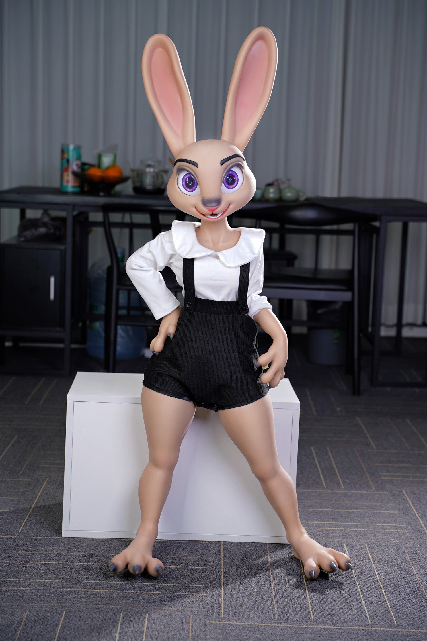 Furry Silicone Rabbit Sex Doll Hopps 120cm