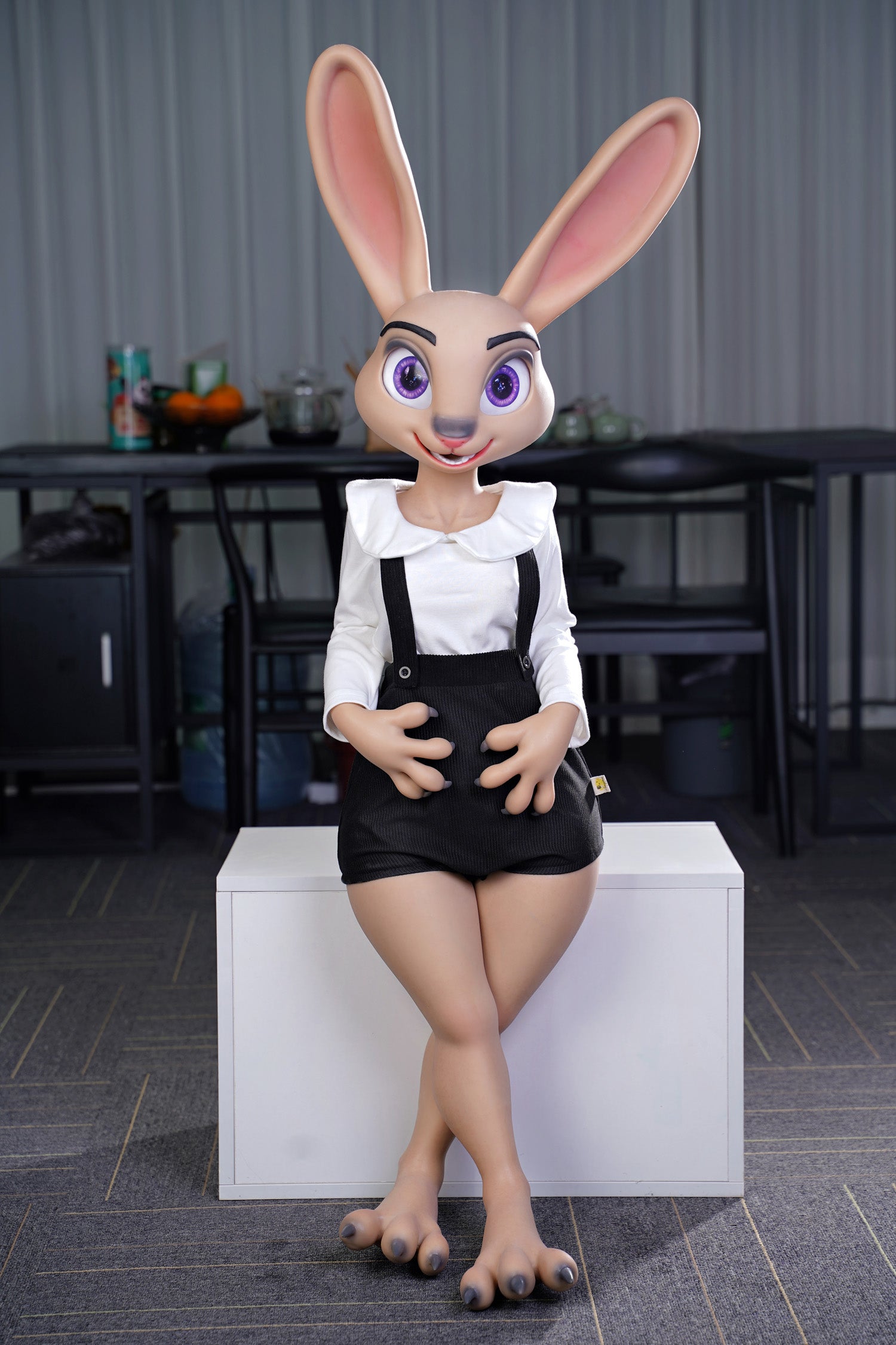 Furry Silicone Rabbit Sex Doll Hopps 120cm