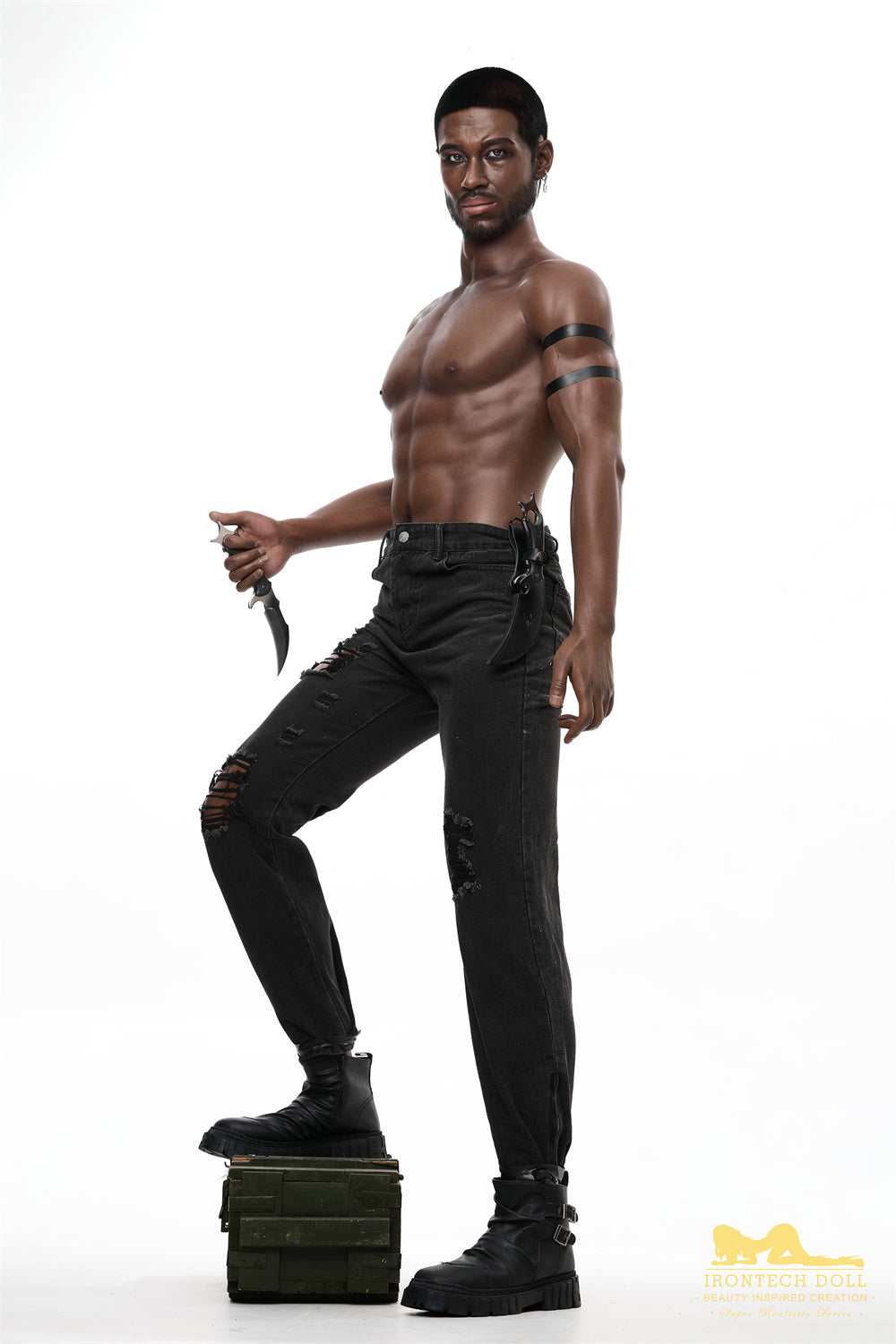 Jack 176cm Hot Black Men Male Sex Doll - Irontech Doll