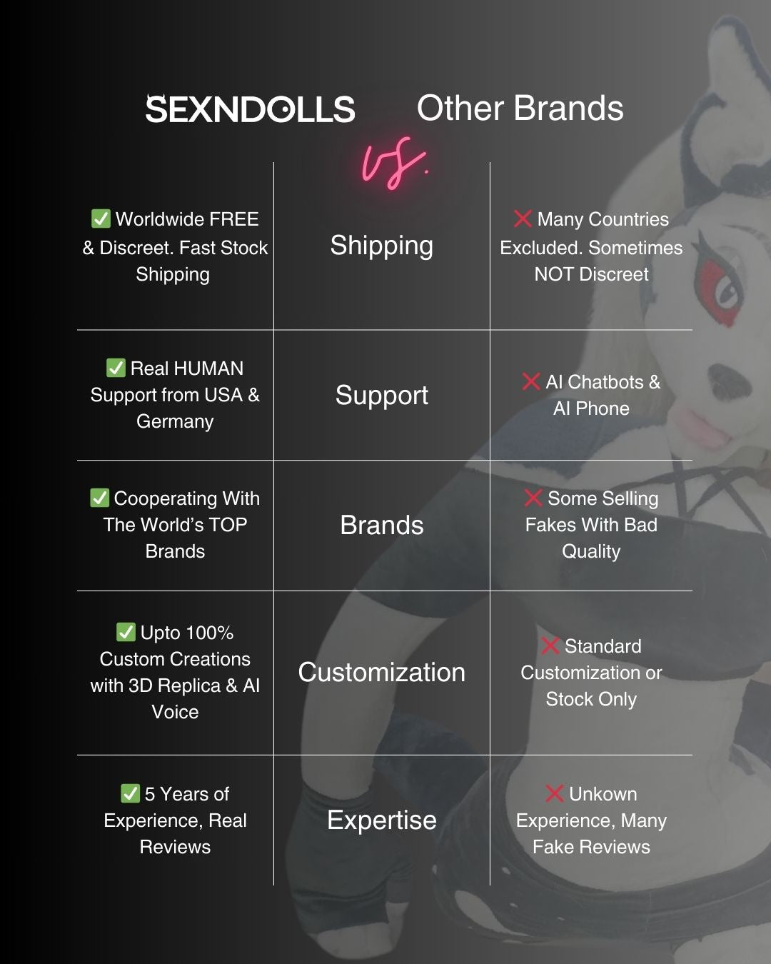 Loona from Helluva Boss Furry Plush SexDoll 160cm - Sex 'n Dolls Vs Other Sex Doll Brands