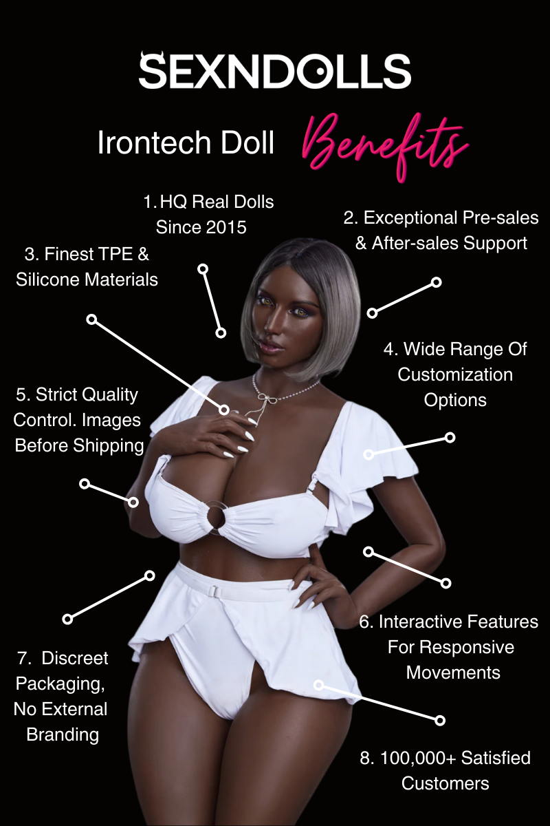 Fay Black Skin South African Sex Doll 160cm (D-Cup) - Irontech Doll