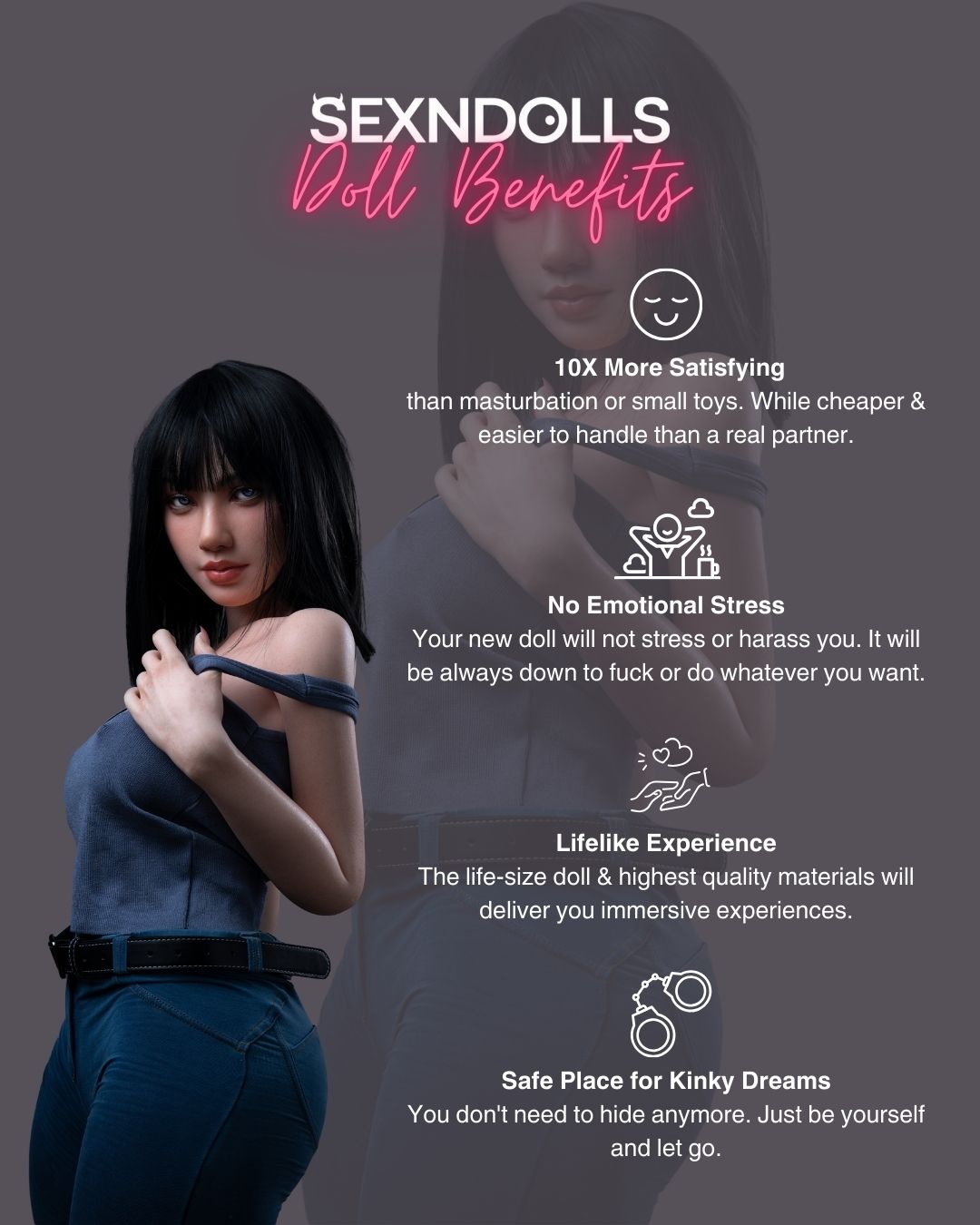 Latin Tiny Love Doll Girlfriend Aleska 153cm