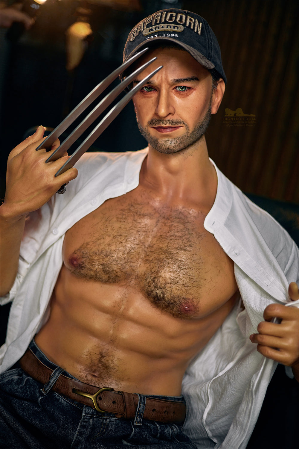 William 176cm Wolverine Silicone Male Sex Doll - Irontech Doll