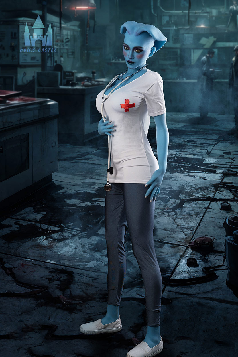 Zosia 170cm G-Cup Blue Alien Nurse Love Doll - Dolls Castle