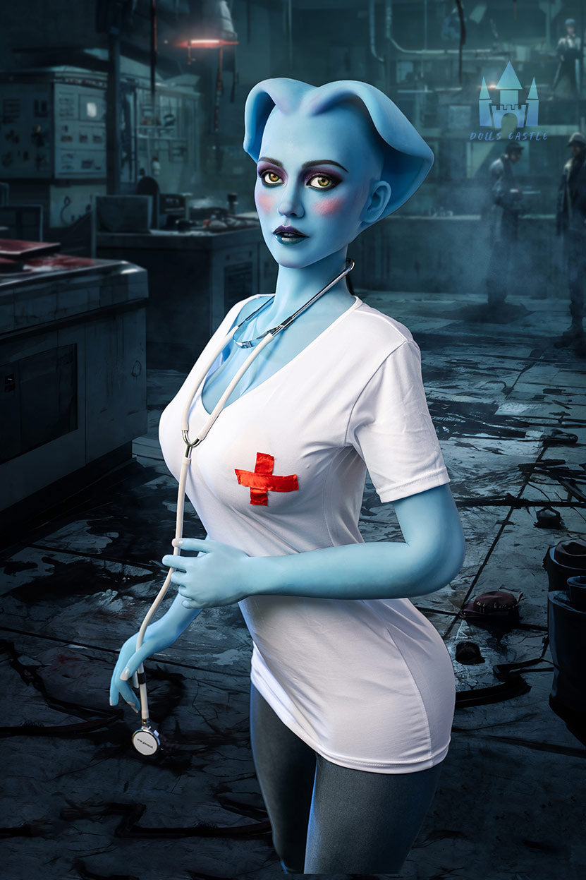 Zosia 170cm G-Cup Blue Alien Nurse Love Doll - Dolls Castle