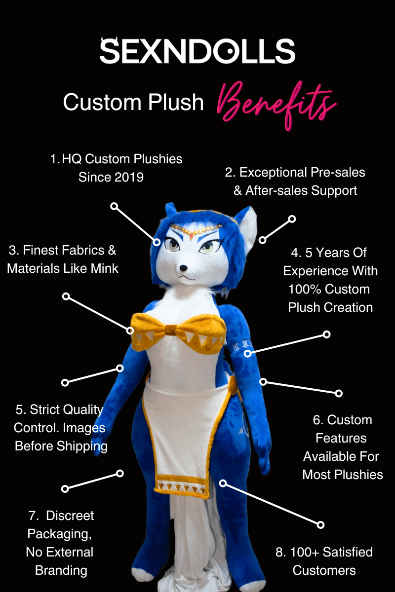Fluffy Krystal Star Fox Sex Plush 150cm Sex 'n Dolls Fluffy Krystal Star Fox Sex Plush 150cm Sex 'n Dolls