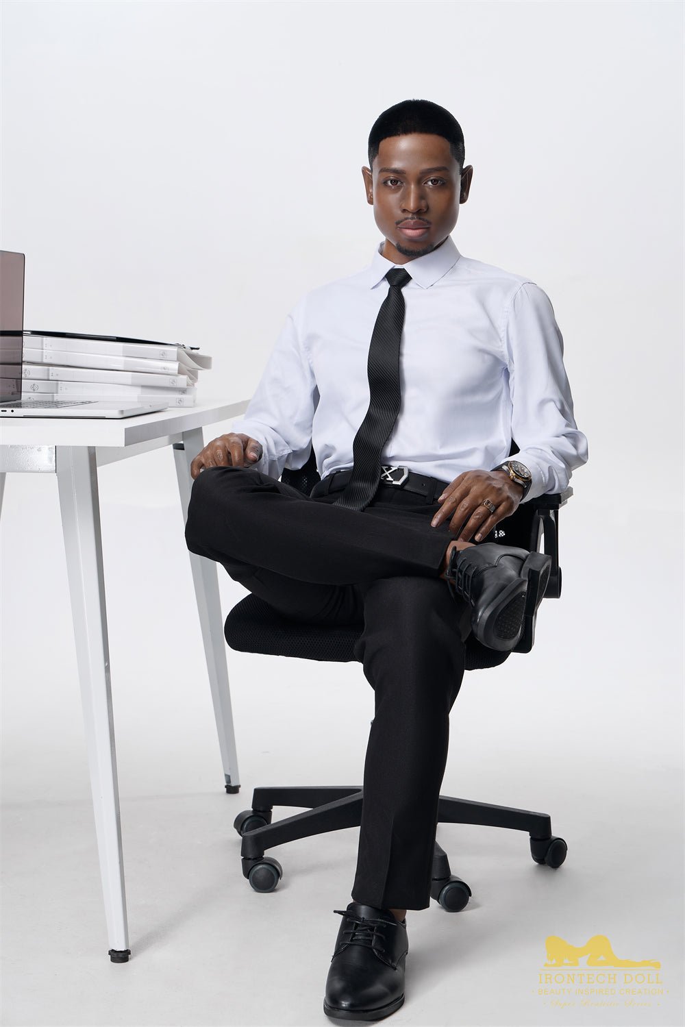 Jake 170cm Ebony Businessman Male Sex Doll