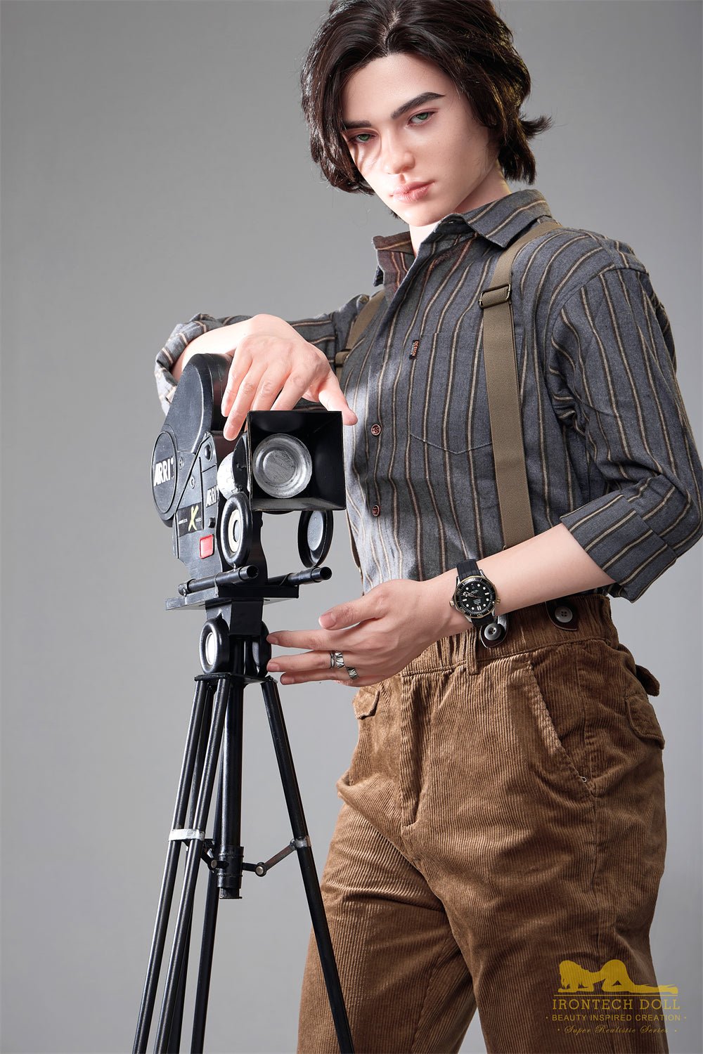 Lucas 170cm Camera Man Male Sex Dolls - Irontech Doll  Sex 'n Dolls
