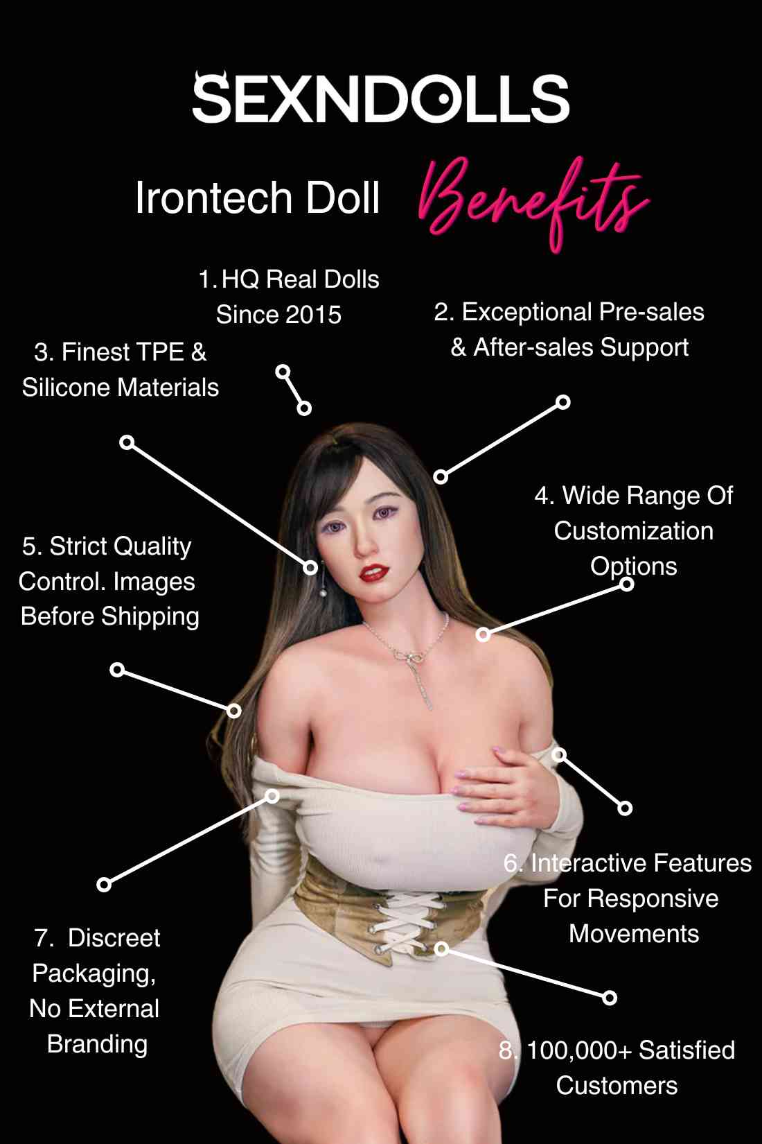 Nia Glamourous Hollywood Sex Doll 160cm (D-Cup)
