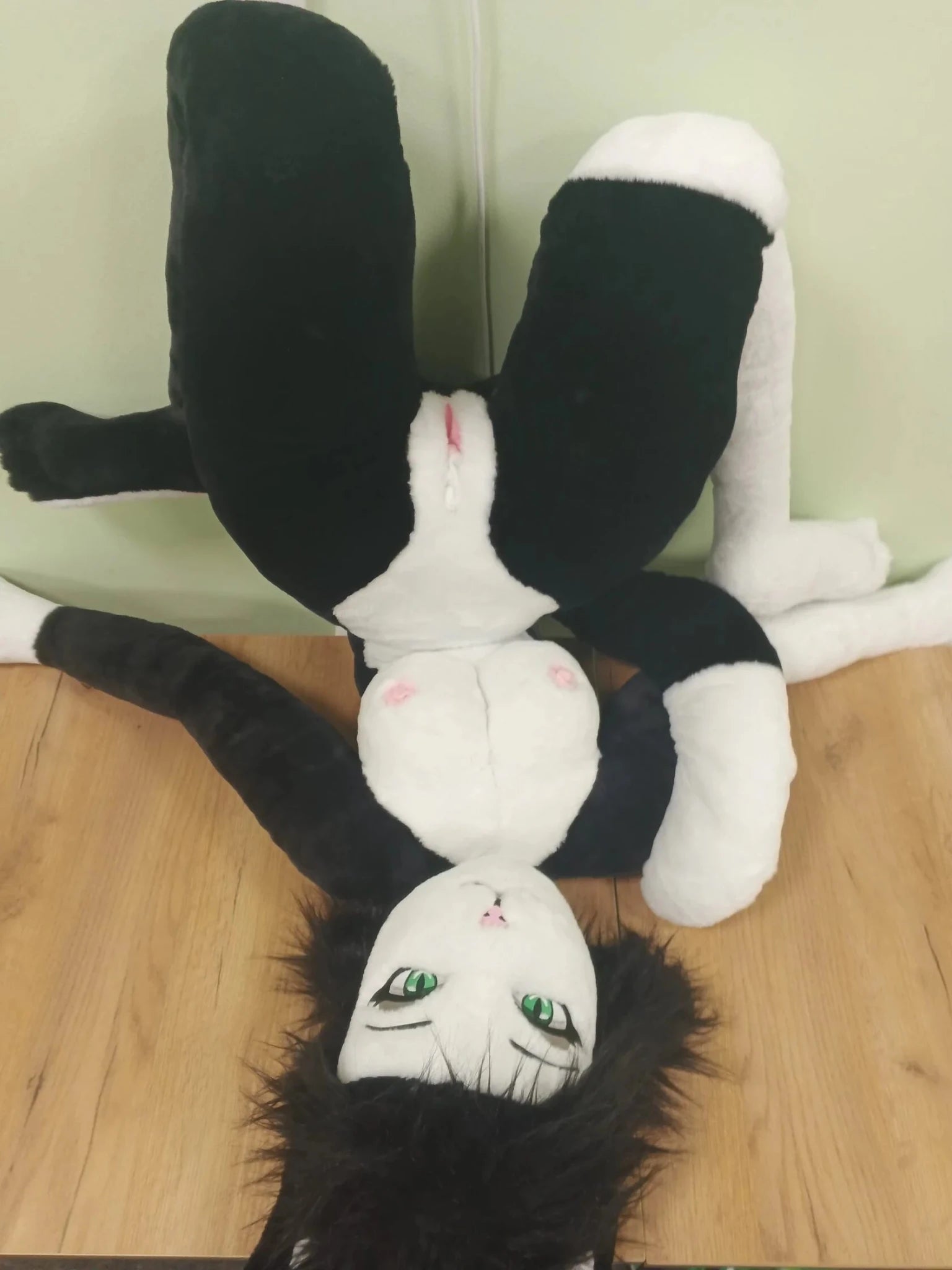 White Black Cat Sex Doll Plush Oreo 160cm Sex 'n Dolls White Black Cat Sex Doll Plush Oreo 160cm Sex 'n Dolls