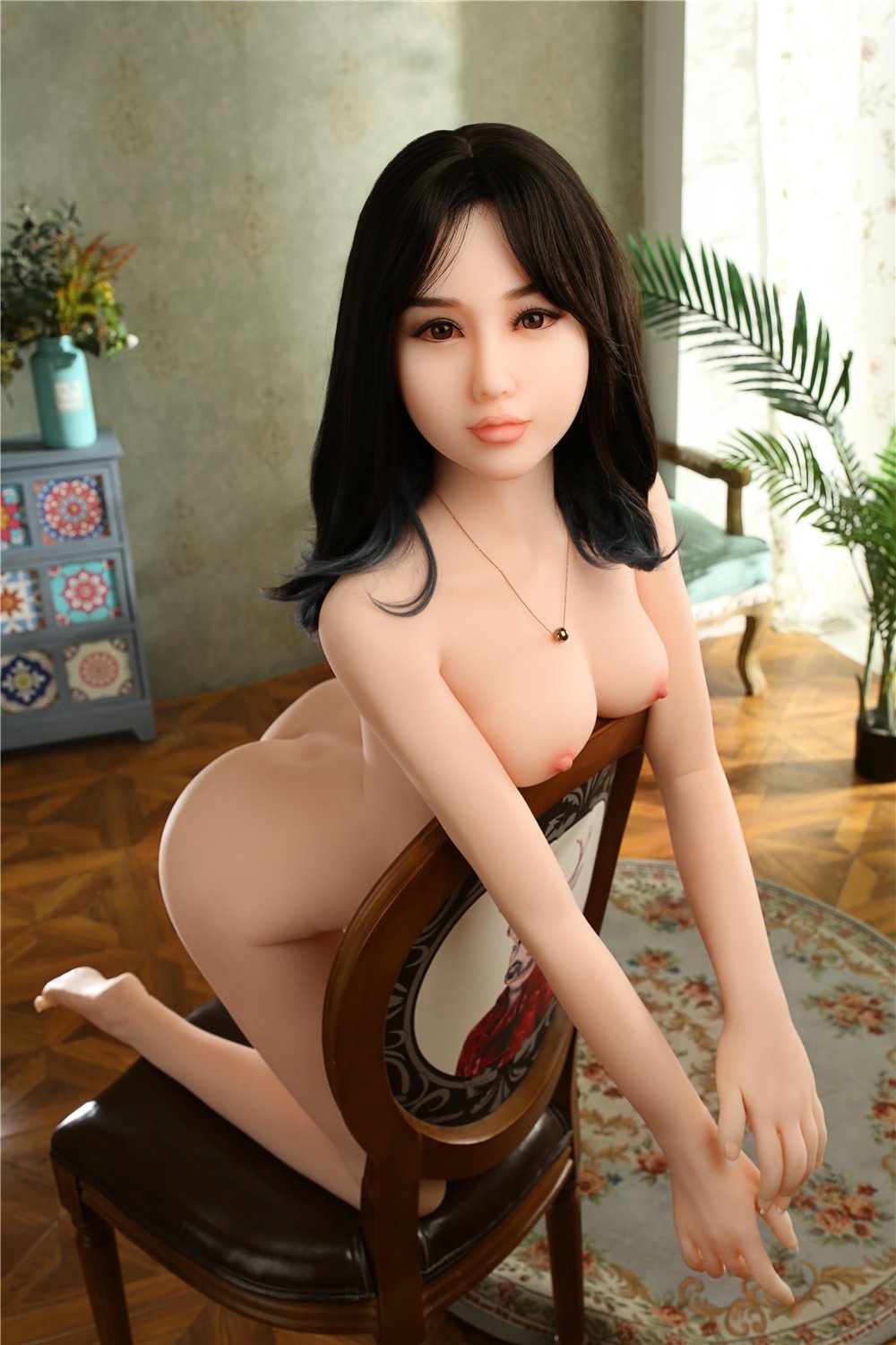 Iron Tech Doll Flat Chested Sex Doll Aki 165cm