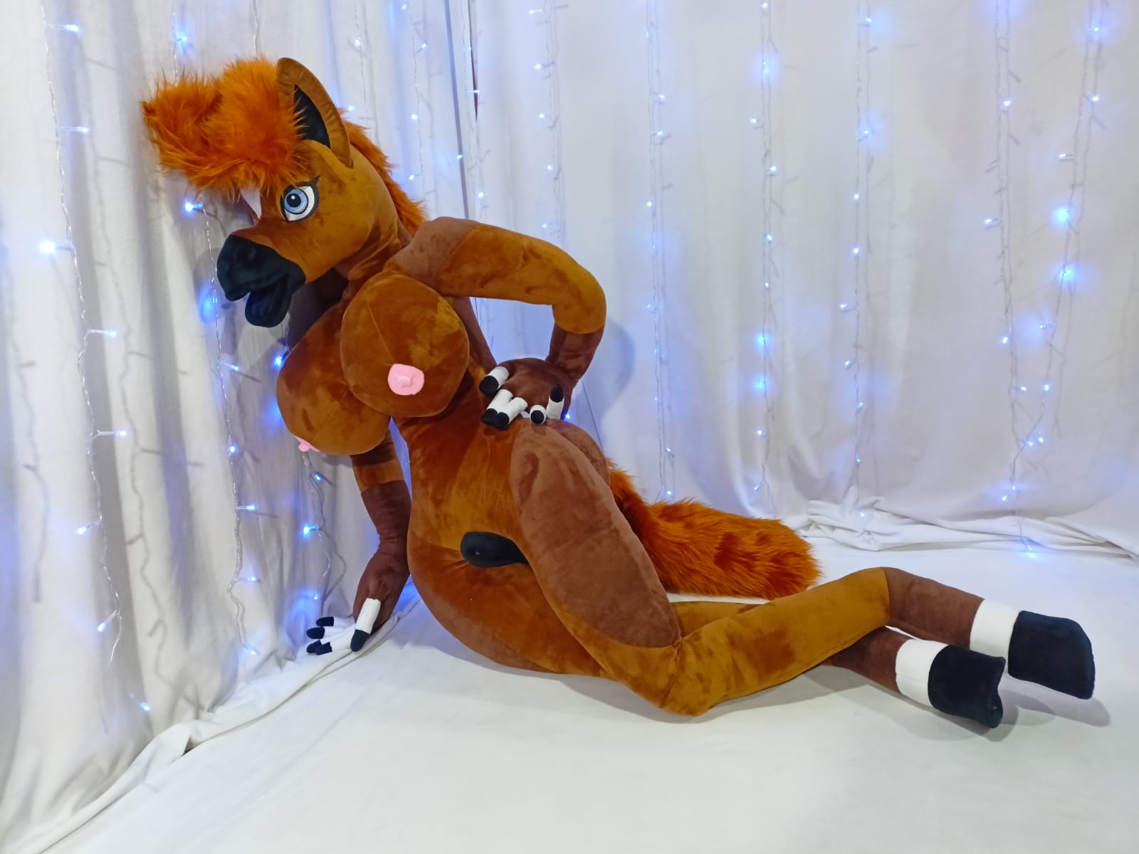 Stuffed Furry Anthro Mare Horse Sex Doll 160cm